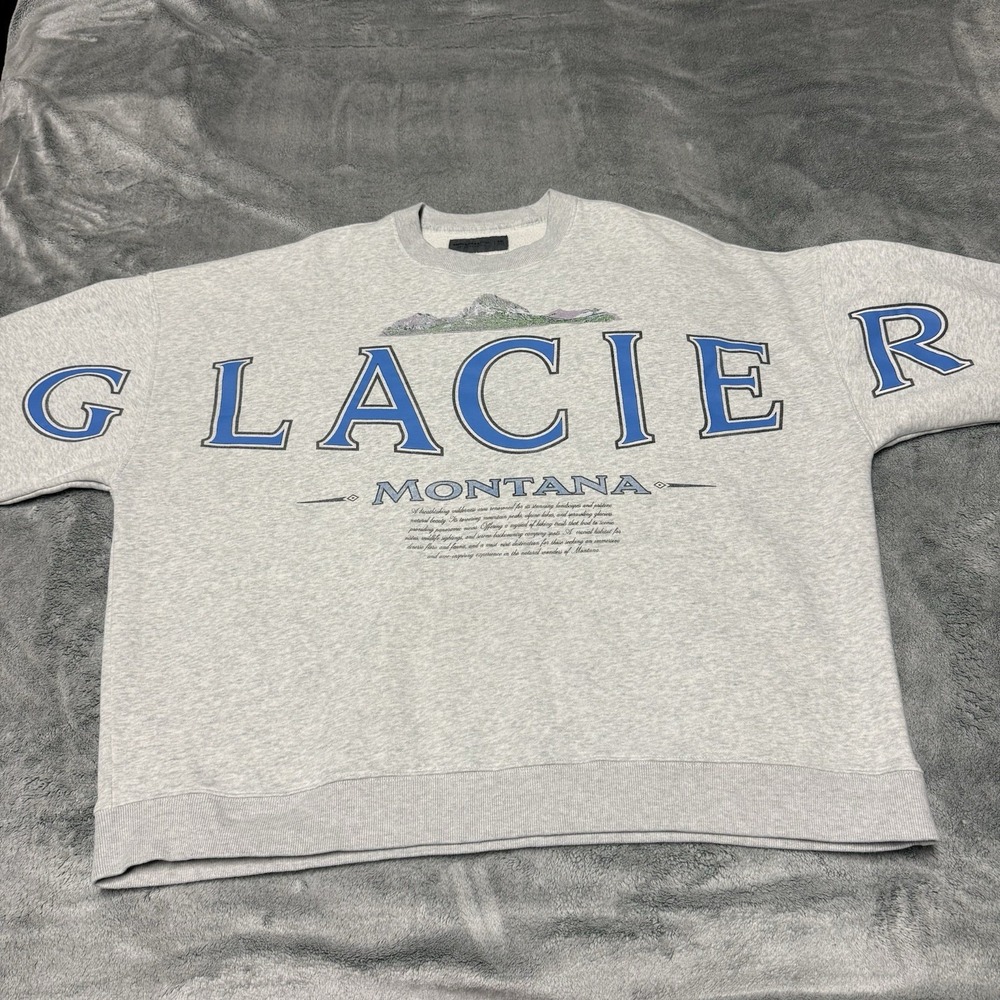 Abercrombie & Fitch Sweatshirt Mens XXL Gray Pullover Montana